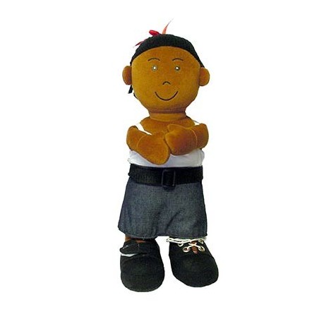 AFRICAINE POUPEE ETHNIQUE SOUPLE 40 CM