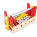 BOITE A OUTILS REVERSIBLE 20 pièces en Bois 38x15x16cm