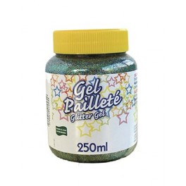 GEL PAILLETÉ FLACON 250ML MULTICOLORE