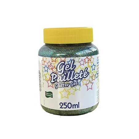 GEL PAILLETE FLACON 250ML MULTICOLORE