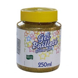 GEL PAILLETÉ FLACON 250ML OR