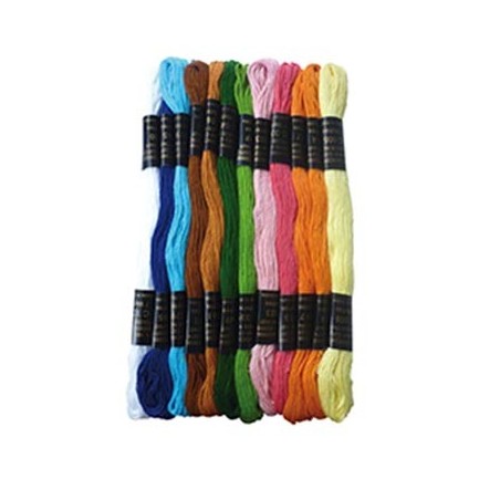 12 FILS COTON 7M BRACELETS BRÉSILIENS ASSORTIMENT STANDARD