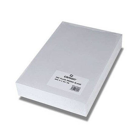 250F PAPIER DESSIN BLANC 21X29,7CM 200G