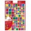 756 GOMMETTES CARRÉES MÉTALLISÉES TAILLES ET COLORIS ASSORTIS