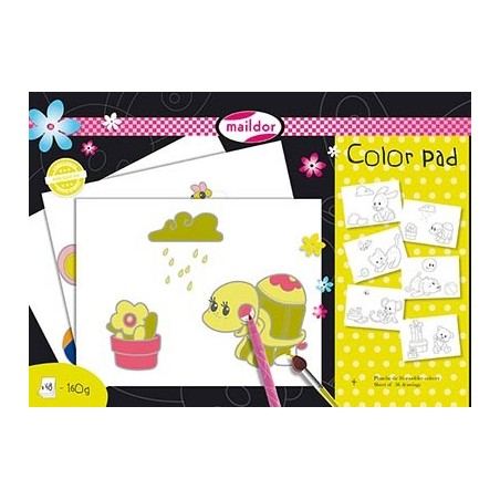 BLOC 48 FS PAPIER A COLORIER IMPRIME 25X35CM 160 GR
