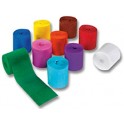 10 ROULEAUX PAPIER CRÉPON 5CMX10M ASSORTIES