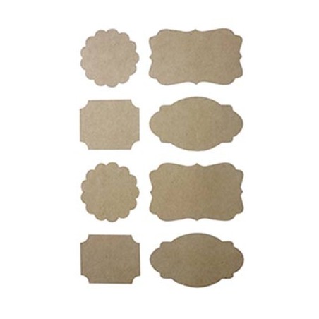 32 STICKERS KRAFT 30MM ASSORTIES