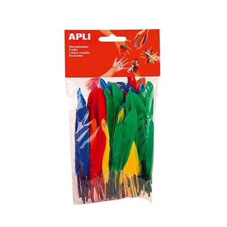 60 PLUMES INDIEN 13CM COLORIS ASSORTIS