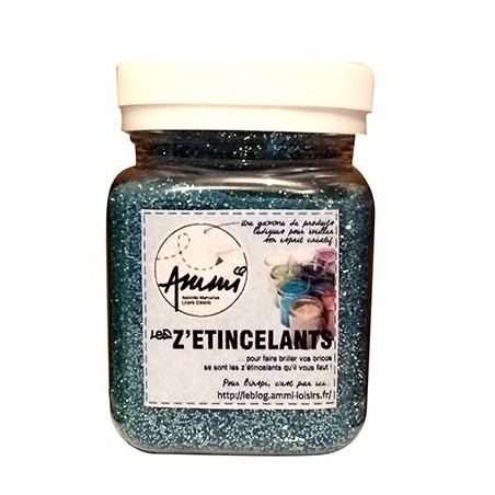 POUDRE DE PAILLETTES BLEU CLAIR SALIÈRE 100G