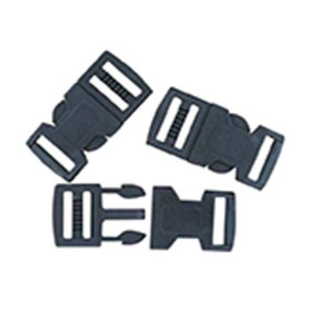 LOT 10 CLIPS PLASTIQUE NOIR 11MM