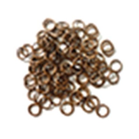 ANNEAUX RONDS BRONZE 6MM - LOT DE 100