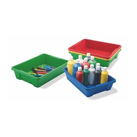 BAC DE RANGEMENT 37,5X26,5X9CM ROUGE