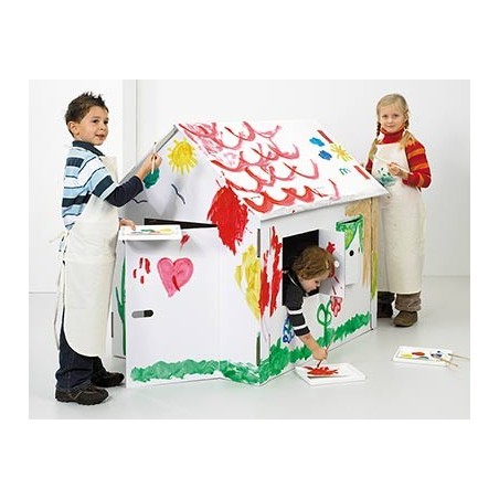 MAISON GÉANTE CARTON 120X80X110CM