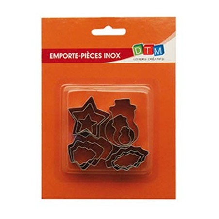 12 EMPORTE-PIÈCES MÉTAL NOËL