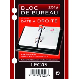 BLOC ÉPHÉMÉRIDE DATE À DROITE