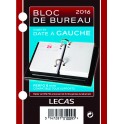 BLOC ÉPHÉMÉRIDE DATE À GAUCHE