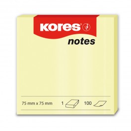 100F NOTES REPOSITIONNABLES 75X75 JAUNE