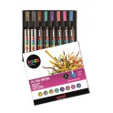 POSCA PC-5M 8 MARQUEURS COLORIS M?TAL ASSORTIS