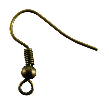 LOT DE 3 PAIRES DE CROCHETS BRONZE - 20MM
