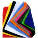 12 COUPONS FEUTRINE 1MM 24X30CM COLORIS ASSORTIS