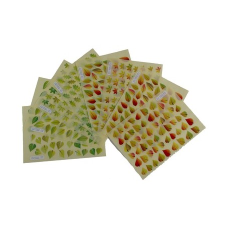 1438 GOMMETTES FEUILLES D'ARBRES