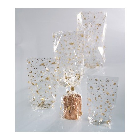 100 SACS ELEMENTAIRES CELLOPHANE NOEL