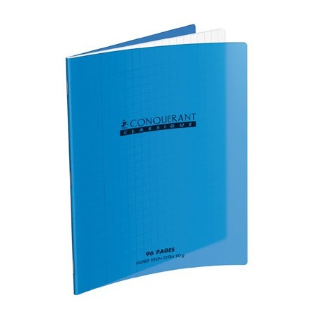 CAHIER PP BLEU 24X32 48P SÉYÈS 90G PIQURE