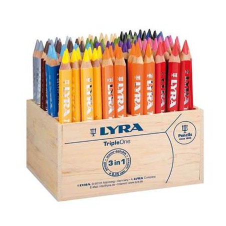 TRIPLE ONE CLASSPACK 96 CRAYONS COULEURS ASSORTIS
