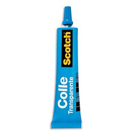 TUBE COLLE TRANSPAR. UNIVERSELLE SCOTCH SANS SOLVANT 30ML