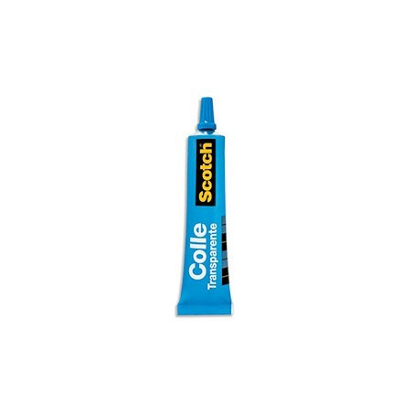 TUBE COLLE TRANSPAR. UNIVERSELLE SCOTCH  SANS SOLVANT 30ML