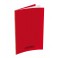 CAHIER 24X32 96P POLYPRO ROUGE 90G SEYES
