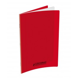 CAHIER 24X32 96P POLYPRO ROUGE 90G SEYES