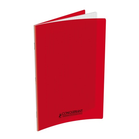 CAHIER 24X32  96P POLYPRO ROUGE 90G SEYES