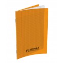 CAHIER 17X22 48P POLYPRO ORANGE 90G SEYES