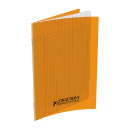 CAHIER 17X22 48P POLYPRO ORANGE 90G SEYES