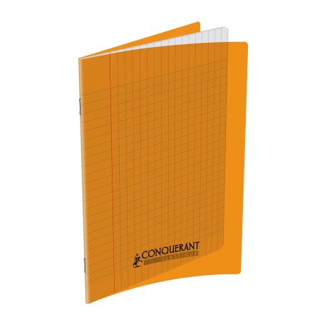 CAHIER 17X22 48P POLYPRO ORANGE 90G  SEYES