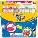 FEUTRES MAGIQUES BIC KIDS COLOUR & CREATE Pointe large XL Pochette de 12 assortis