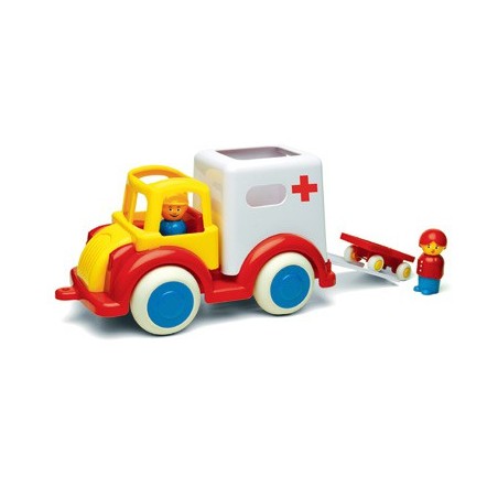 AMBULANCE 25cm + BRANCARD+2 PERSONNAGES