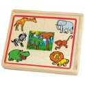 PUZZLES "animaux" en bois lot de 4