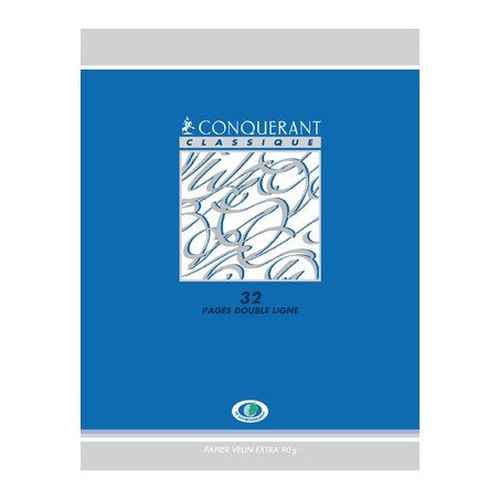 CAHIER DÉBUTANT 17X22 32P SÉCAIL CLASSIQUE 2,5MM 90G