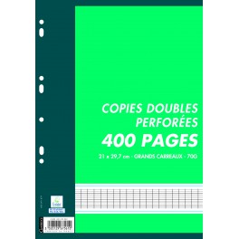 COPIES DOUBLES 21X29,7 400P SÉYÈS 70G BLANC