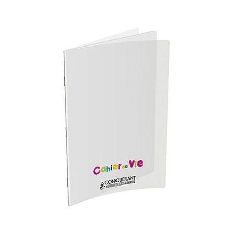 CAHIER DE VIE PP INCOLORE 24X32 96P