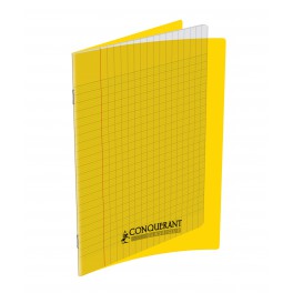 CAHIER PP JAUNE 17X22 140P SÉYÈS 90G PIQURE