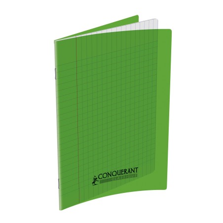 CAHIER PP VERT 17X22 140P SÉYÈS 90G PIQURE