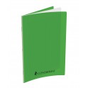 CAHIER PP VERT 24X32 192P SÉYÈS 70G PIQURE