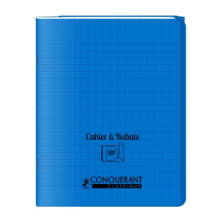 CAHIER À RABAT BLEU 17X22 96P SÉYÈS