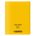 CAHIER À RABAT JAUNE 24X32 48P SÉYÈS