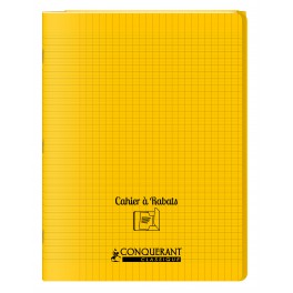 CAHIER À RABAT JAUNE 24X32 48P SÉYÈS