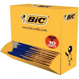 BIC CRISTAL FINE VALUE PACK 100 STYLOS BILLES BLEU DONT 10 GRATUITS