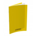 CAHIER PP JAUNE 24X32 96P 5X5 90G PIQURE